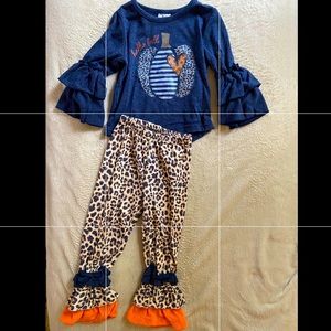 Hello Fall Pumpkin Pants Set
